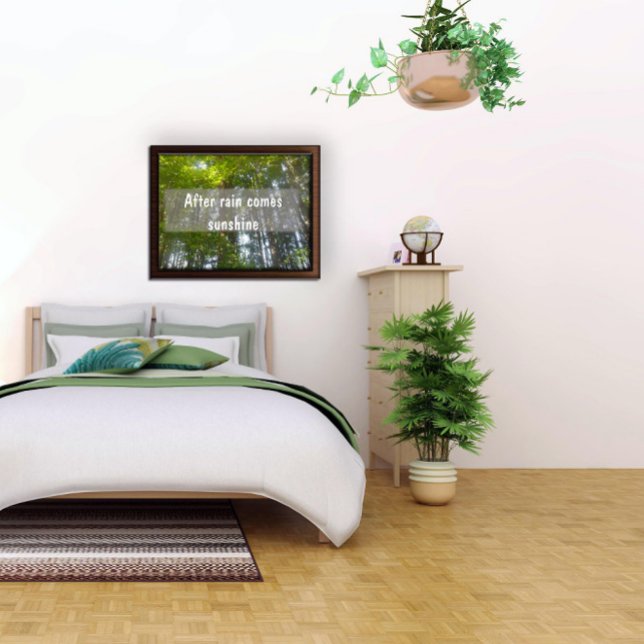 Depois da chuva vem o sol poster Inspiracional (Criador carregado)