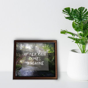 Depois da chuva vem o sol provérbio poster
