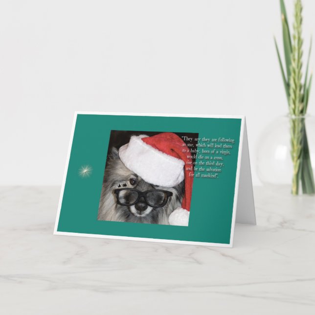 Depois de um cartão de Natal da estrela (Frente)