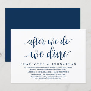 Depois que Nos Casamos, Jantamos, Convite de Janta