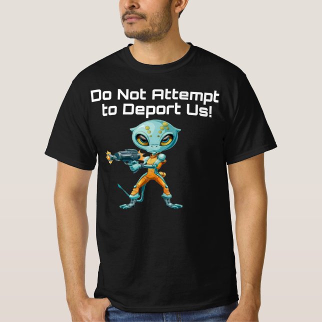 Deportando Aliens T-Shirt (Frente)