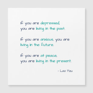 Depressão Ansiedade em Paz Cite Magnet Card