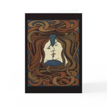 Der Kuss - Cartão de Arte (com citação)