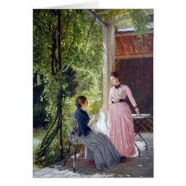 Der Terrasse do Auf - cartão da arte