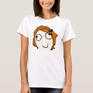Derpina com a camisa de Schlick Meme (vermelho)