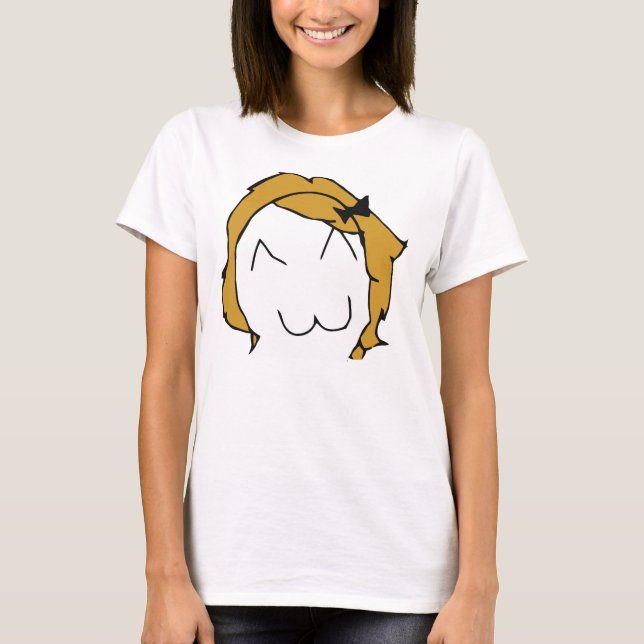 Derpina (sorriso) de Kitteh - t-shirt cabido (Frente)