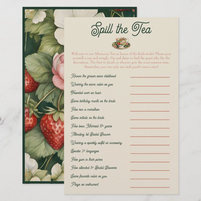 Derramar do Chá: Combinação de Chás de panela e Jo (Frente/Verso)