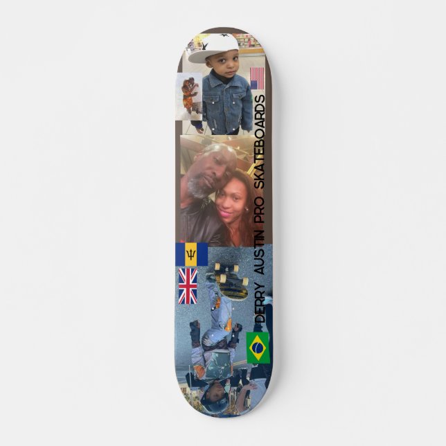 DERRY AUSTIN 7, 3/4", skateboard Deck (Frente)