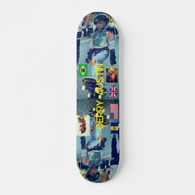 DERRY AUSTIN 7, 3/4", skateboard Deck (Frente)