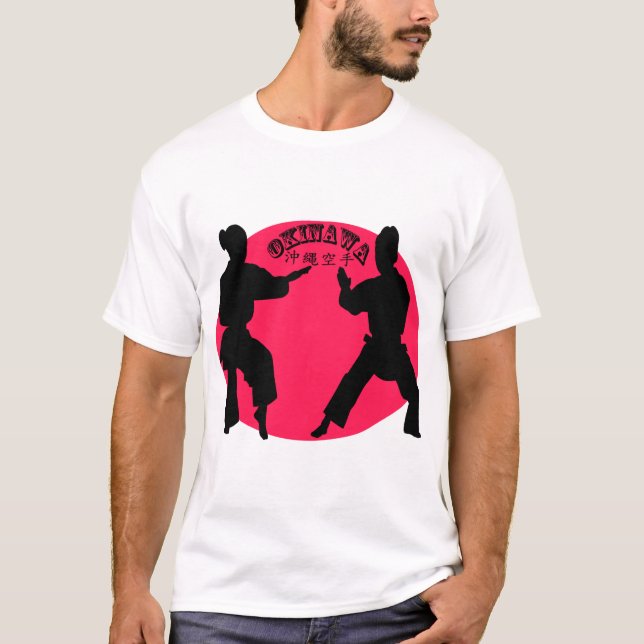 Desafiadores do Karate de Okinawa 沖 縄 空 手 Camiseta (Frente)