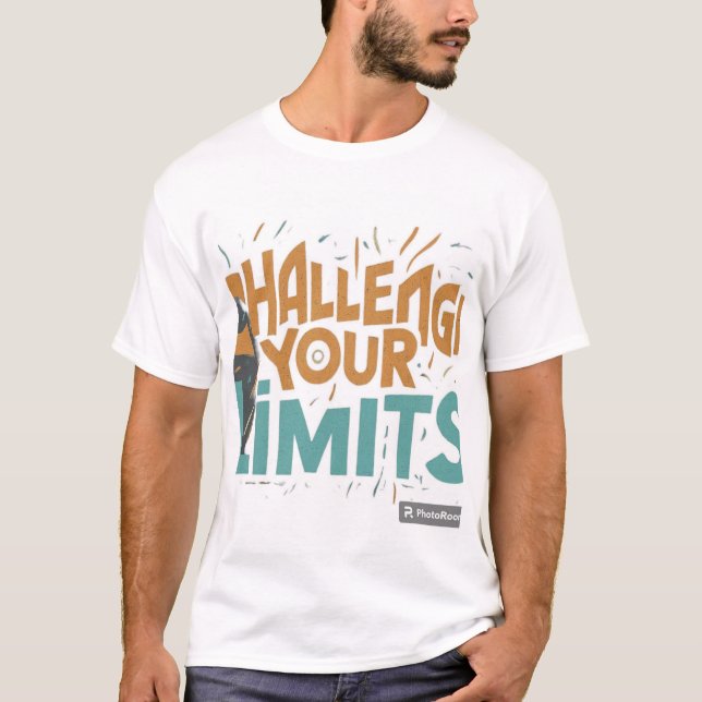 Desafie sua camiseta de limites (Editar) (Frente)
