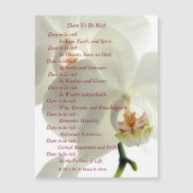 "Desafio a ser" cartão magnético rico