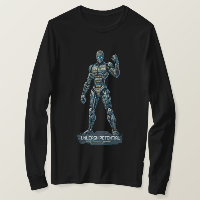 Desbloqueie o Potencial – Camisa Manga Longa de Ro (Frente do Design)