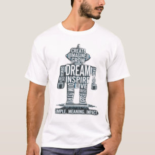 Desbloqueie o Potencial – Camiseta de Arte Verbal