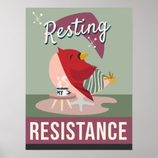 Descansar É Minha Resistência – Impressão em Estil