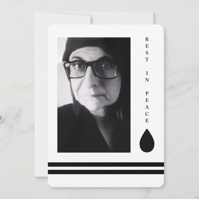 descansar em paz lágrima (Frente)