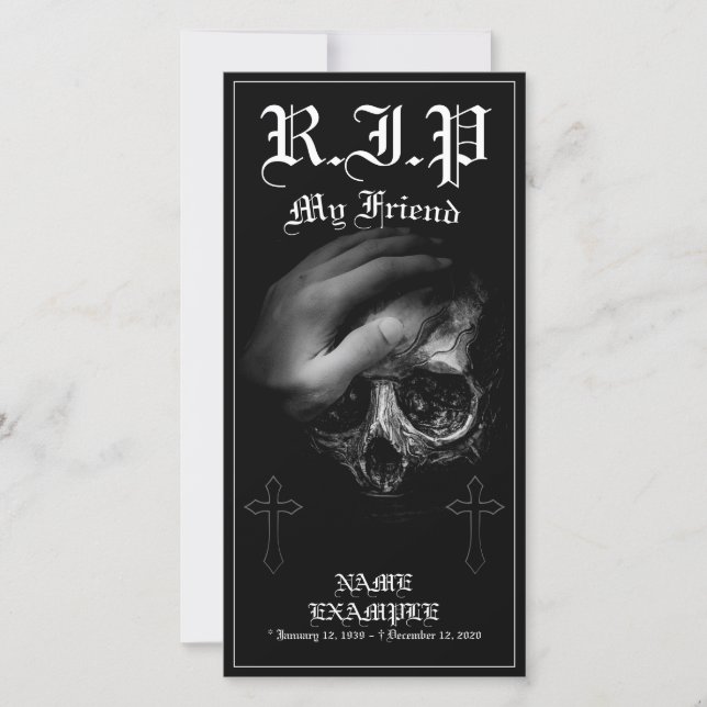 Descanse em paz meu amigo (Frente)