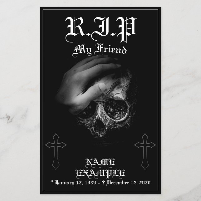 Descanse em paz meu amigo (Frente)