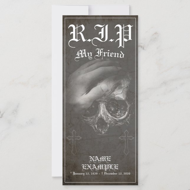 Descanse em Paz, meu amigo - vintage (Frente)