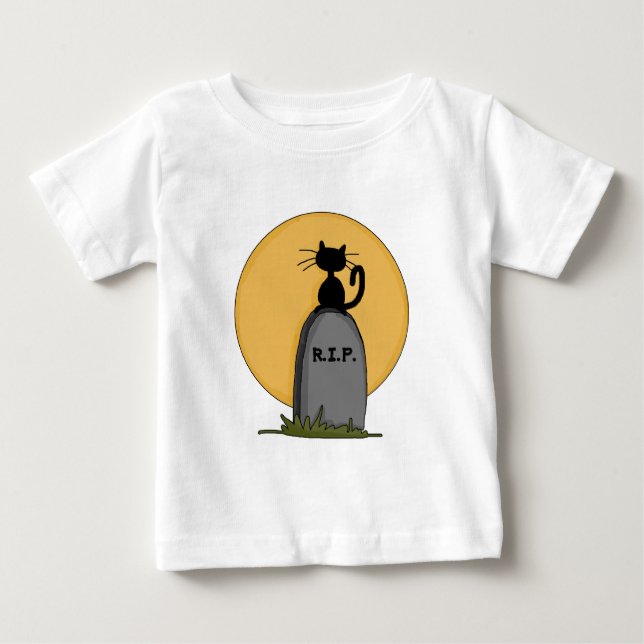 Descanse na Camisa de Capa Longa do Halloween (Frente)