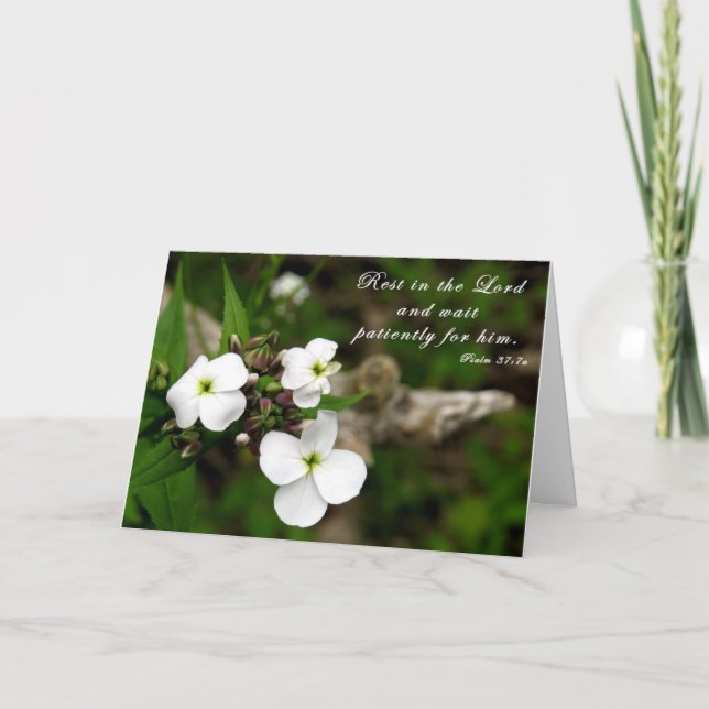 "Descanse no Senhor" - Cartão de Escritura (Frente)