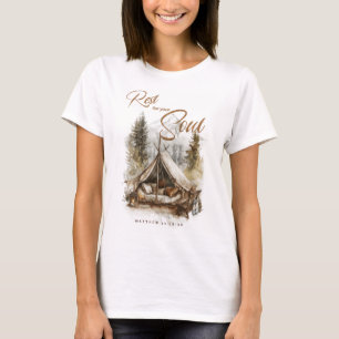 Descanse para sua camisa de moça cristã Boho