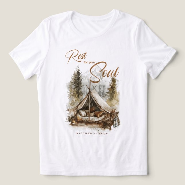Descanse para sua camisa de moça cristã Boho (Design frontal)
