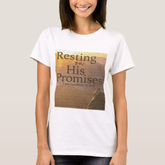Descanso em seu t-shirt das promessas