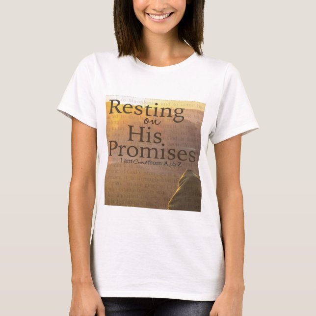 Descanso em seu t-shirt das promessas (Frente)