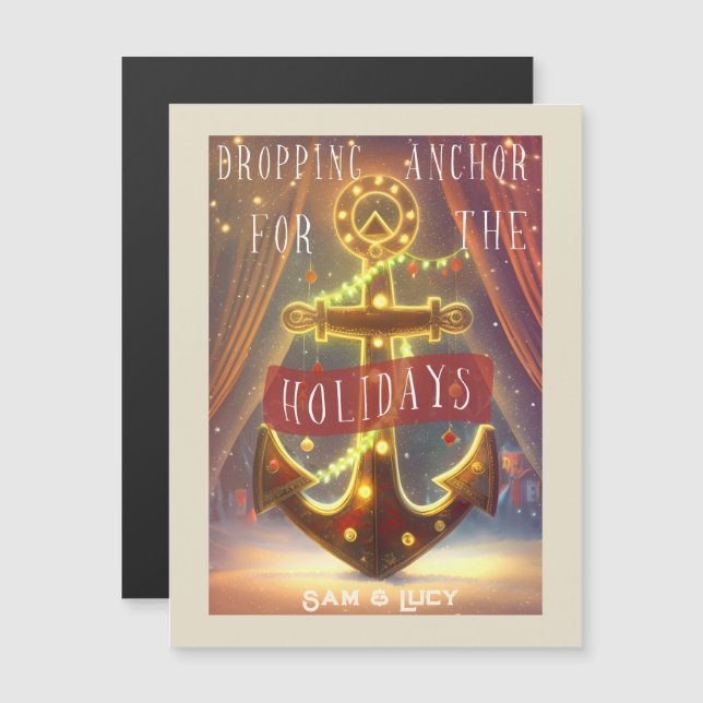 Descartando Âncora para os feriados (Frente/Verso)