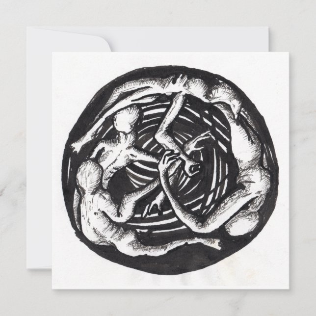 Descida de espiral, placa plana (Frente)