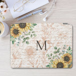 Descolagem Rústica de Girassol em Monograma<br><div class="desc">Adicione o charme de vintage ao seu laptop com nossa Bolsa de laptop de girassol rustica monograma! Personalize-o com o seu toque inicial para um toque exclusivo.</div>