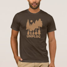 Desconecte - o t-shirt da floresta do Bluegrass