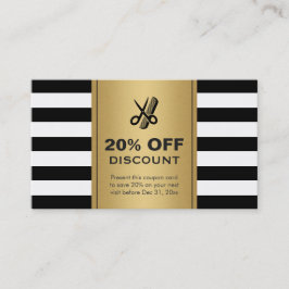 Desconto Cabelo do Coupon Tesoura Preta Dourada de