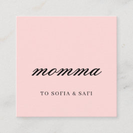 Desconto Cartão de Contato de Mãe Rosa Moderno