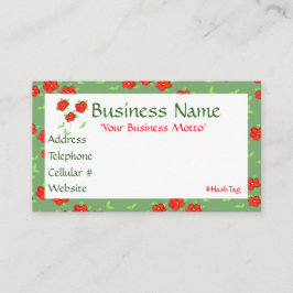 Desconto Cartão de visita de Designer Vermelho Divertido Fl