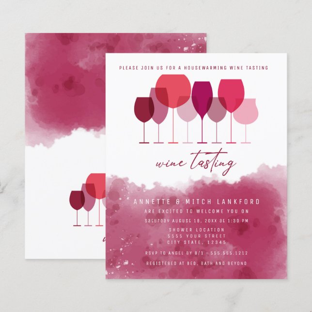 Desconto do Provando de vinho, Aquecimento Domésti (Frente/Verso)