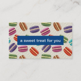 Desconto Macarons | Vale-Presente | Cartão de Indicação de 