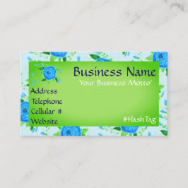 Desconto Rosa Azul E Cartão de visita Verde