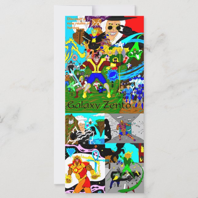 Descubra o cartão dos heróis (Frente)