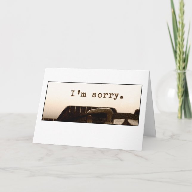 Desculpe, cartão (Frente)