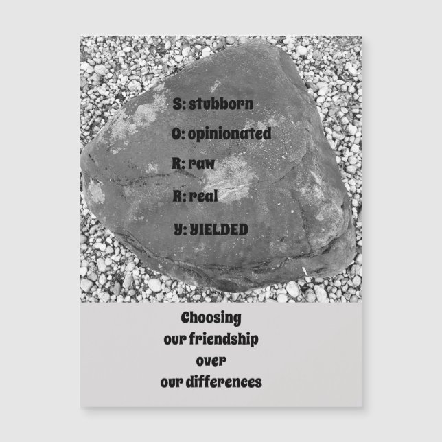 Desculpe, Cartão de Saudação Magnético (Frente)