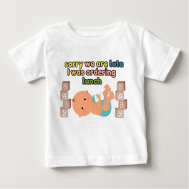 Desculpe, Estamos Atrasados Com T-shirt De Bebê Br