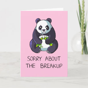 Desculpe-Me Pelo Cartão De Panda Triste De Breakup
