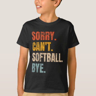 Desculpe Não Posso Dizer Tchau Camisetas Vintage R
