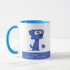 Desculpe o Atraso Caneca de Coisas de Cachorro – I