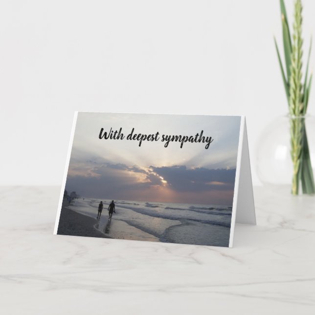 "DESCULPE PELA SUA PERDA" CARTÃO (Frente)