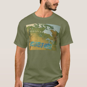 Desculpem o Canadá, homens fadiga, camiseta verde