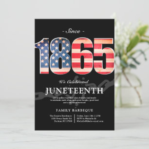 Desde 1865 Convite do Dia da Liberdade Juneteent