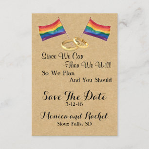 Desde que nós podemos: Cartões salve a data